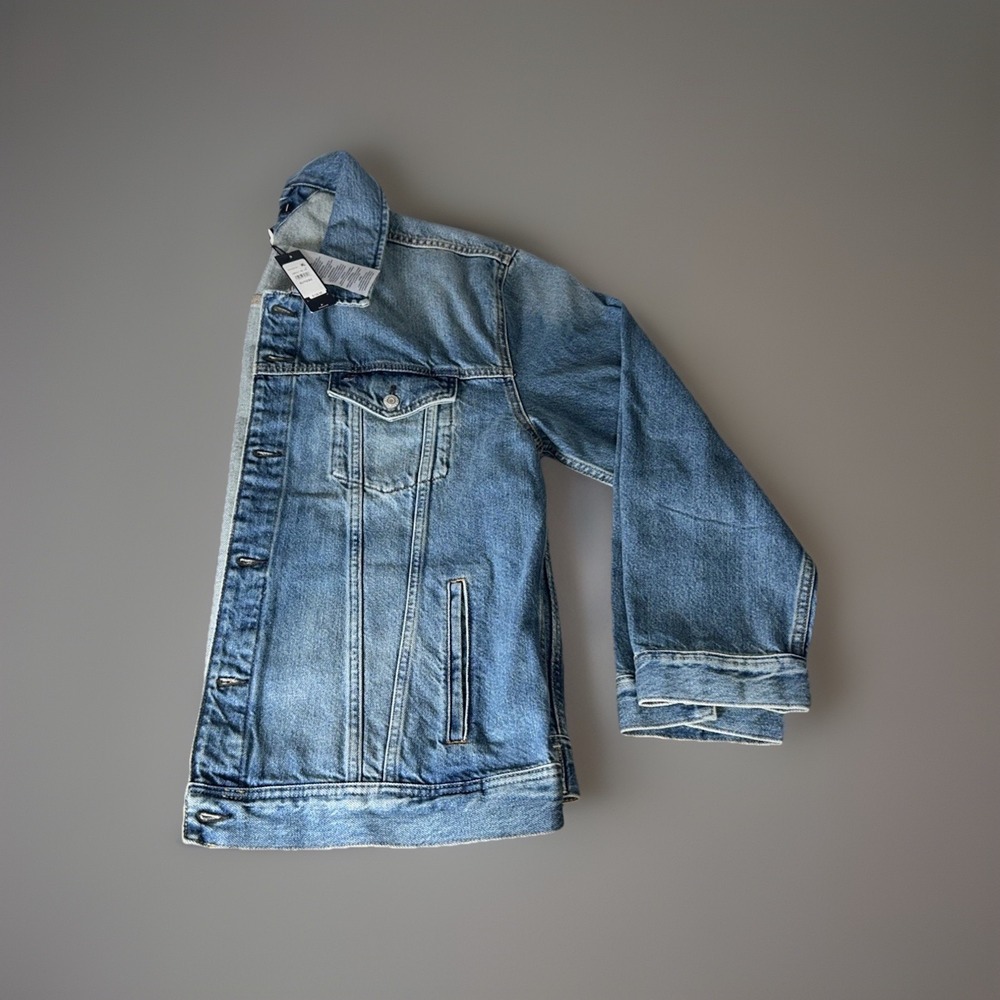 Tommy Hilfiger Mens Light Wash Denim Trucker Jacket XL NWT XM03617